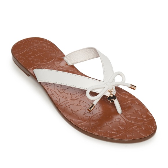 kate spade white flip flops
